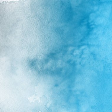 sulu boya boyama doku ile mavi arka plan