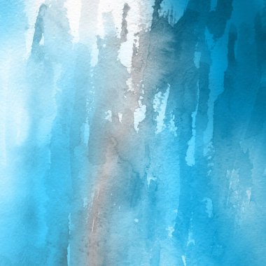 sulu boya boyama doku ile mavi arka plan