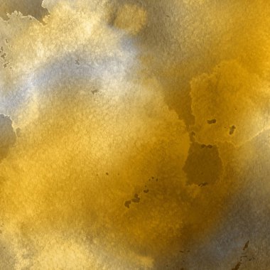 sulu boya boyama doku ile koyu sarı arka plan