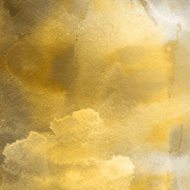 sulu boya boyama doku ile koyu sarı arka plan