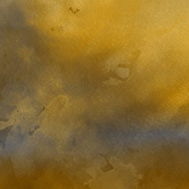 sulu boya boyama doku ile koyu sarı arka plan