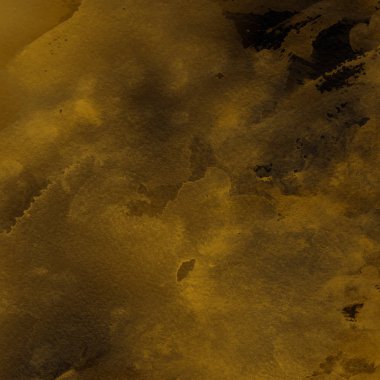 sulu boya boyama doku ile koyu sarı arka plan