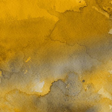 sulu boya boyama doku ile sarı arka plan