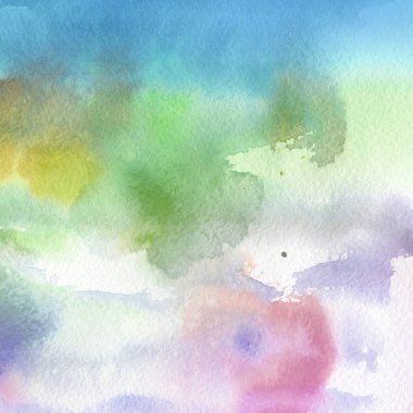 sulu boya boyama doku ile çok renkli arka plan