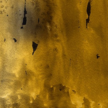 sulu boya boyama doku ile koyu sarı arka plan