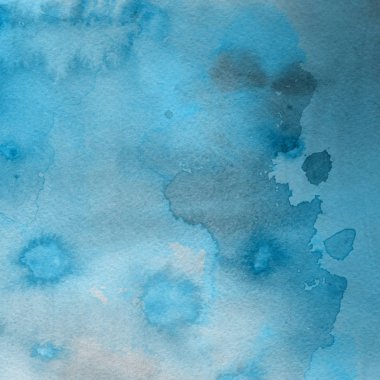 sulu boya boyama doku ile mavi arka plan