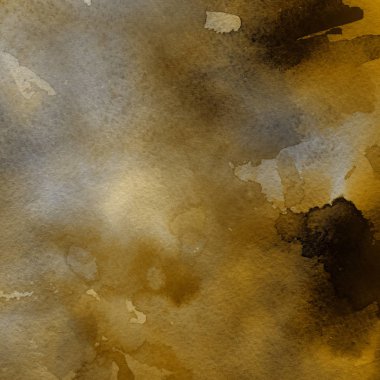 sulu boya boyama doku ile sarı arka plan