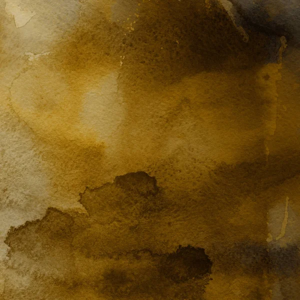 Жовтий Абстрактний Фон Текстурою Акварельної Фарби — стокове фото