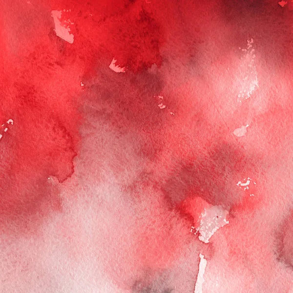 Acuarela Roja Pintura Textura Fondo Abstracto —  Fotos de Stock