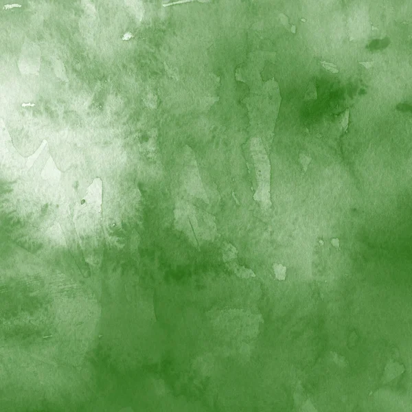 Fond Abstrait Vert Avec Texture Peinture Aquarelle — Photo