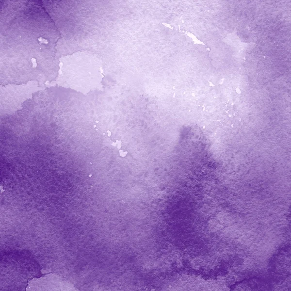 Violette Aquarellfarbe Textur Abstrakter Hintergrund — Stockfoto