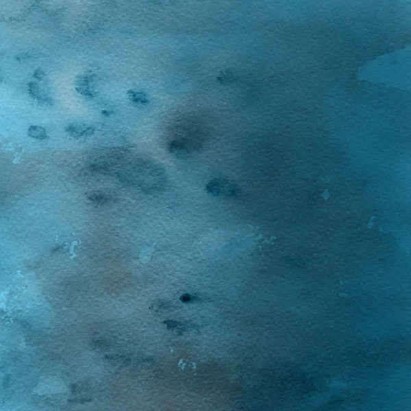 수채화 페인트 텍스처와 파란색 추상적인 — 스톡 사진