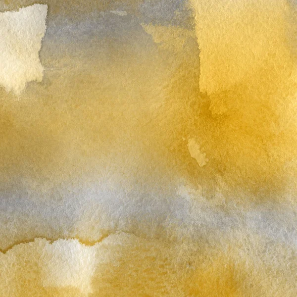 Fundo Abstrato Amarelo Escuro Com Textura Tinta Aquarela — Fotografia de Stock