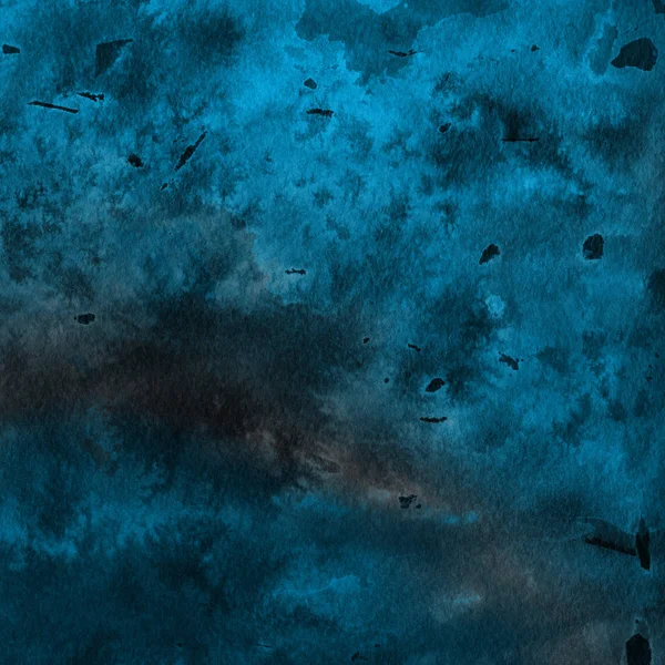 sulu boya boyama doku ile mavi arka plan