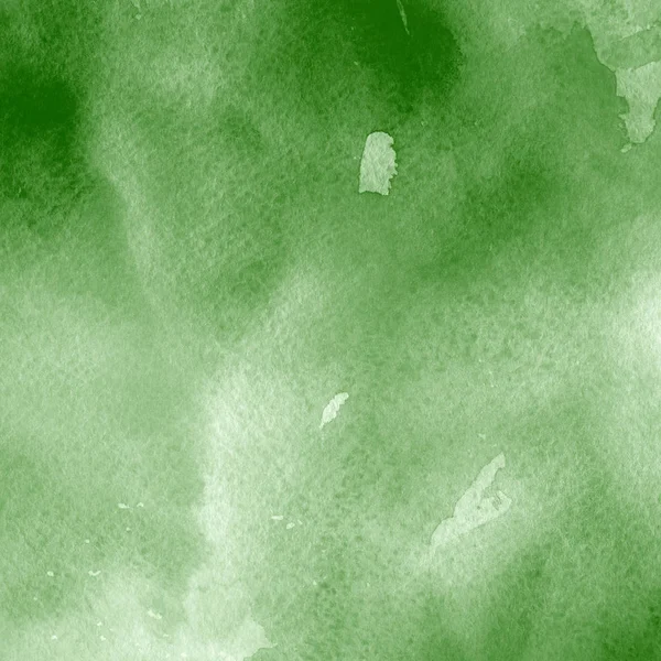 Fundo Abstrato Verde Com Textura Tinta Aquarela — Fotografia de Stock