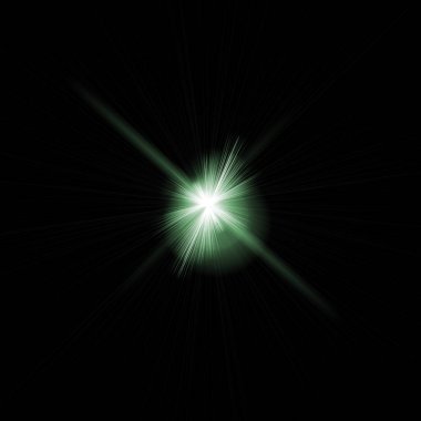 siyah gece arka plan üzerinde gerçekçi objektif parlama görsel etkisi. Uzay yıldızı. 