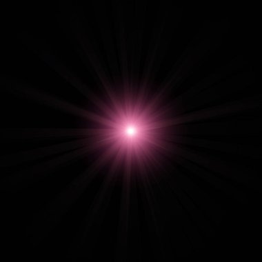 siyah gece arka plan üzerinde gerçekçi objektif parlama görsel etkisi. Uzay yıldızı. 