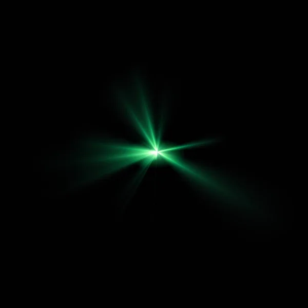 Realistische Lens Flare Visueel Effect Zwarte Nacht Achtergrond Space Star — Stockfoto