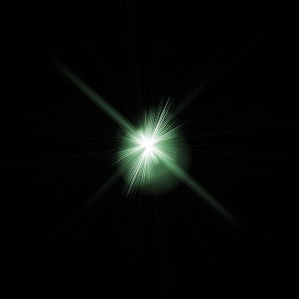 Realistiska Lins Utflytning Visuell Effekt Svart Natt Bakgrund Space Star — Stockfoto