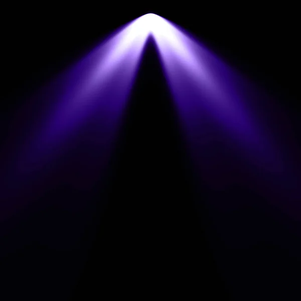 黑色背景的紫罗兰灯 聚光灯背景 — 图库照片