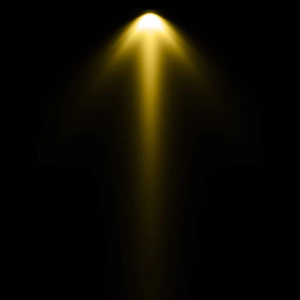 Yellow Light Black Background Spotlight Background — Stock Photo, Image