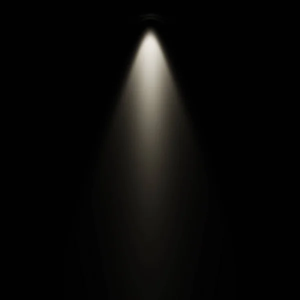 黒の背景に光を白 背景をスポット ライト — ストック写真