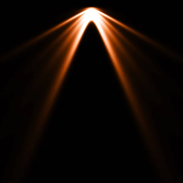 stock image Orange light at black background, spotlight background