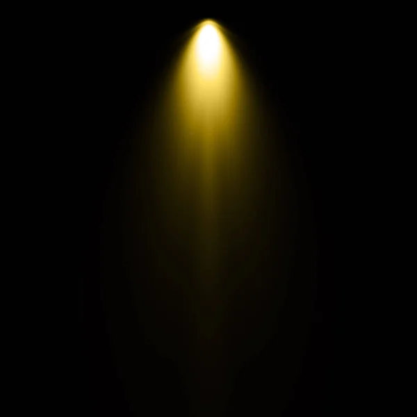 Yellow Light Black Background Spotlight Background — Stock Photo, Image