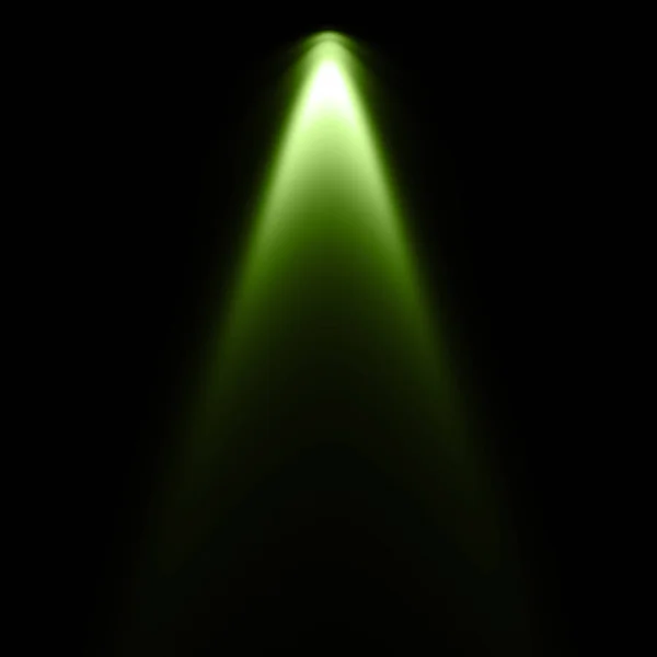 Green Light Black Background Spotlight Background — Stock Photo, Image