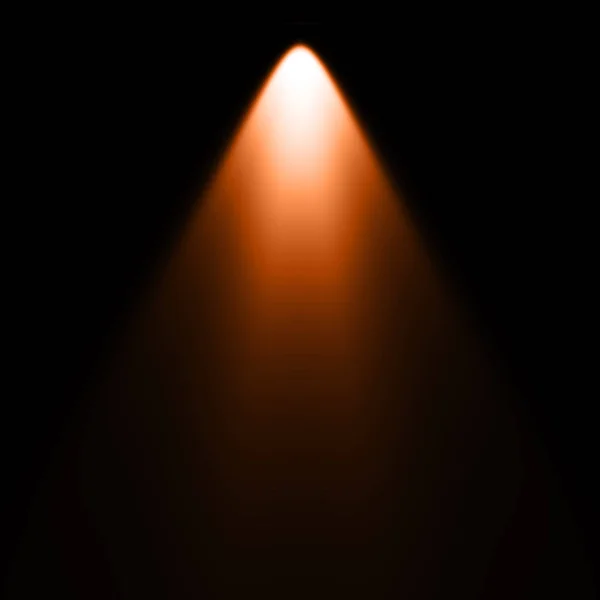 Oranžové Světlo Černém Pozadí Reflektor Pozadí — Stock fotografie