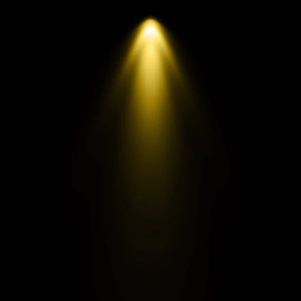 Yellow Light Black Background Spotlight Background — Stock Photo, Image