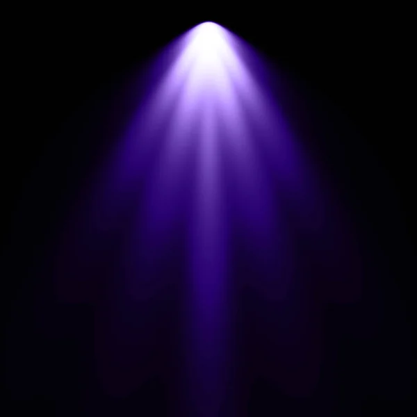 Violet Light Black Background Spotlight Background — Stock Photo, Image