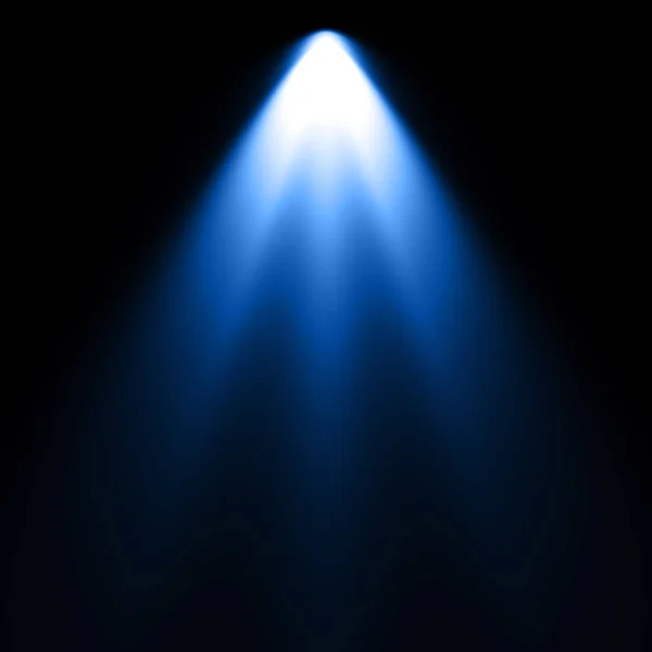 Blue Spotlight Dark Background — Stock Photo, Image