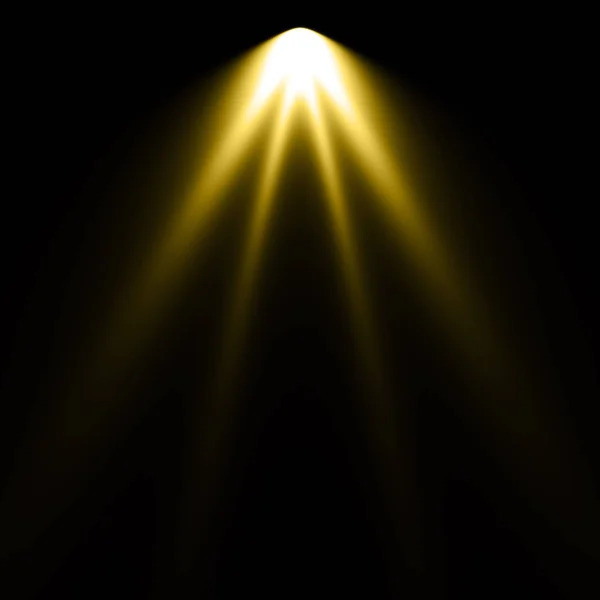 Yellow Light Black Background Spotlight Background — Stock Photo, Image