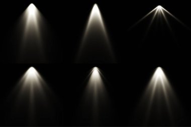 Beyaz siyah arka plan, ışık Spot arka plan