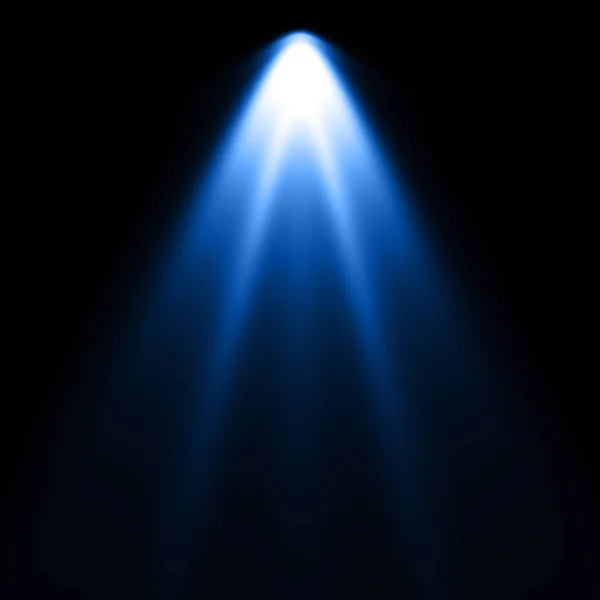 Blue Spotlight Dark Background — Stock Photo, Image