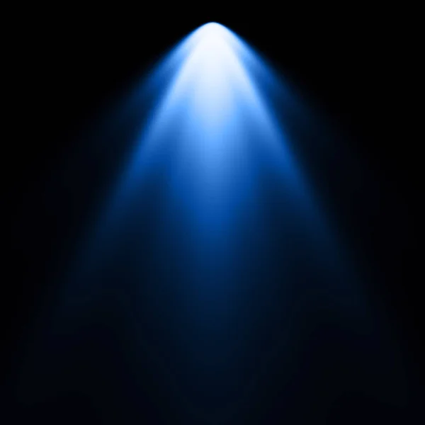 Blue Spotlight Dark Background — Stock Photo, Image