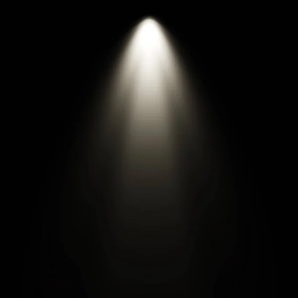 Weißes Licht Auf Schwarzem Hintergrund Scheinwerferhintergrund — Stockfoto
