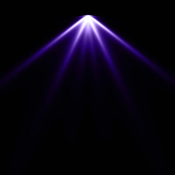 Фиолетовый Свет Черном Фоне Подсветка — стоковое фото