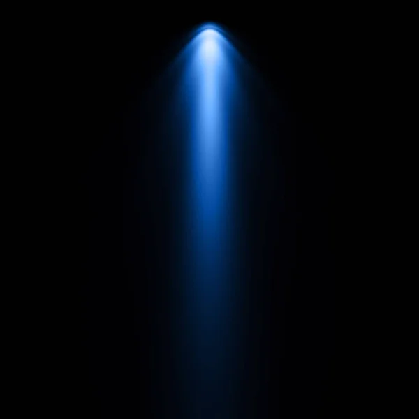Синій Прожектор Темному Фоні — стокове фото