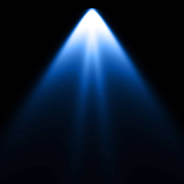 暗い背景に青いスポット ライト — ストック写真