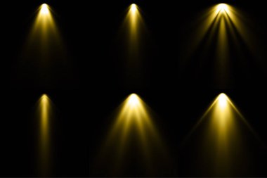 Siyah arka plan, Spot arka plan, sarı ışık