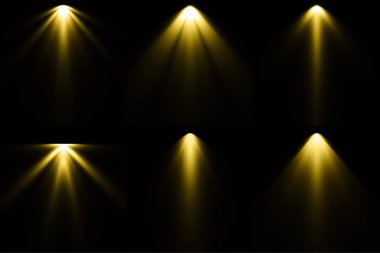 Siyah arka plan, Spot arka plan, sarı ışık