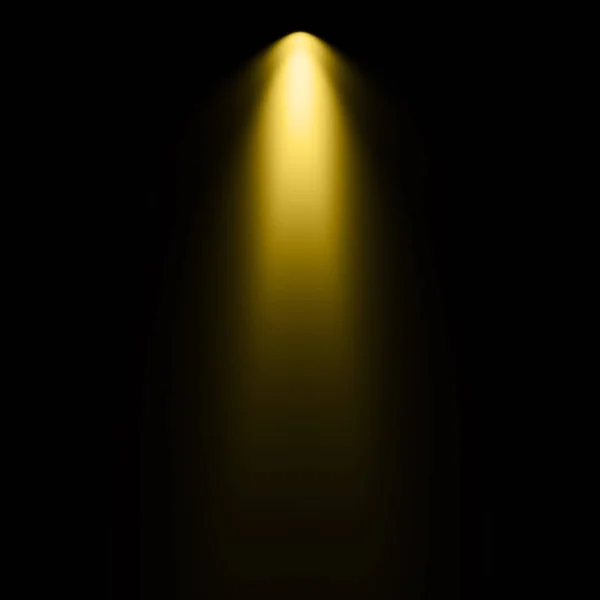 Yellow Light Black Background Spotlight Background — Stock Photo, Image