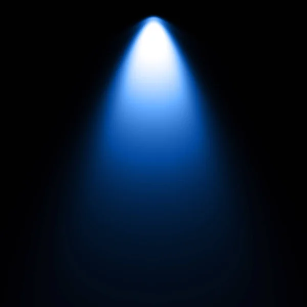 Proyector Azul Sobre Fondo Oscuro — Foto de Stock