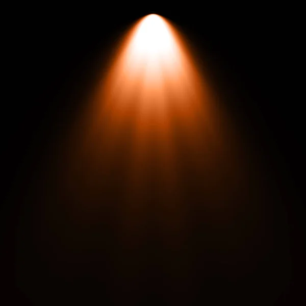 Оранжевый Свет Черном Фоне Прожектор Фоне — стоковое фото