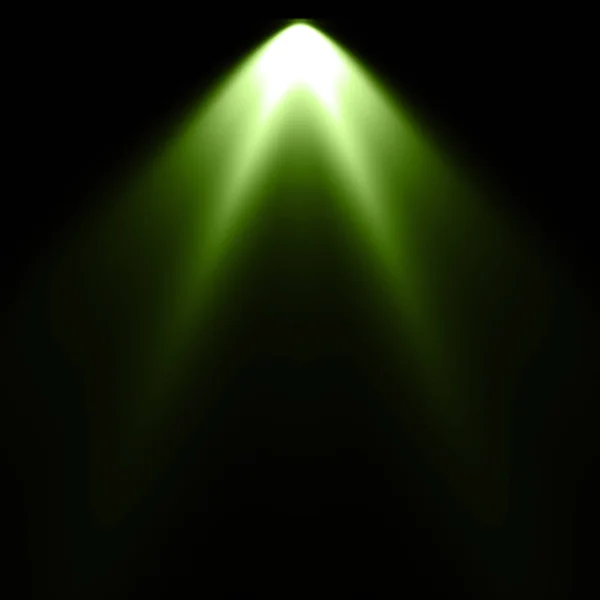 Green Light Black Background Spotlight Background — Stock Photo, Image