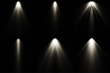 Beyaz siyah arka plan, ışık Spot arka plan