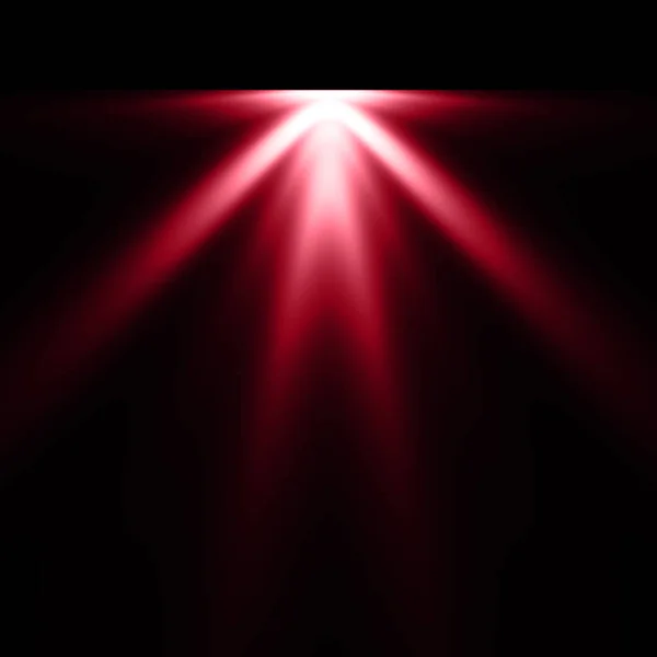 Красный Свет Черном Фоне Подсветка — стоковое фото
