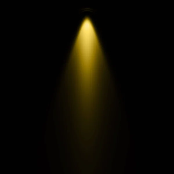 Yellow Light Black Background Spotlight Background — Stock Photo, Image